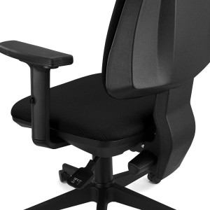 Silla de Oficina Ergonómica INDIANA PRO, Tela Negra