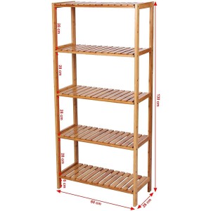 Estantería RILEY en Madera de Bambú color Marrón