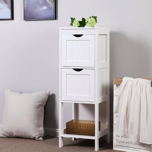 Armario auxiliar JULIUS, Bonito Diseño Moderno, en madera color Blanco