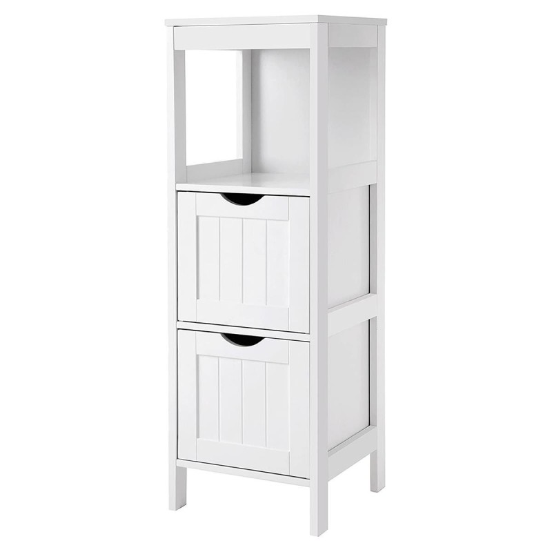 Armario auxiliar JULIUS, Bonito Diseño Moderno, en madera color Blanco