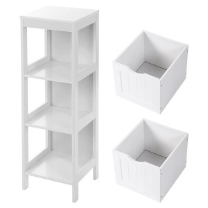 Armario auxiliar JULIUS, Bonito Diseño Moderno, en madera color Blanco