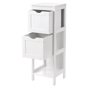 Armario auxiliar JULIUS, Bonito Diseño Moderno, en madera color Blanco