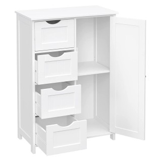 Armario LULU, Diseño Moderno, en Madera color Blanco 2