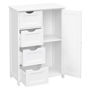 Armario LULU, Diseño Moderno, en Madera color Blanco