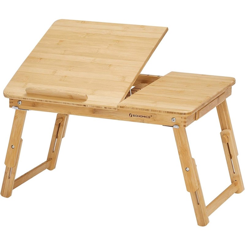 Mesa Auxiliar para Ordenador Portátil MASYA, en Madera de Bambú