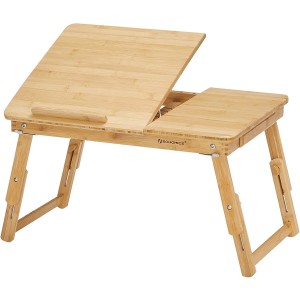 Mesa Auxiliar para Ordenador Portátil MASYA, en Madera de Bambú