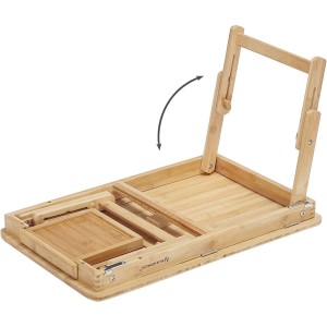 Mesa Auxiliar para Ordenador Portátil MASYA, en Madera de Bambú