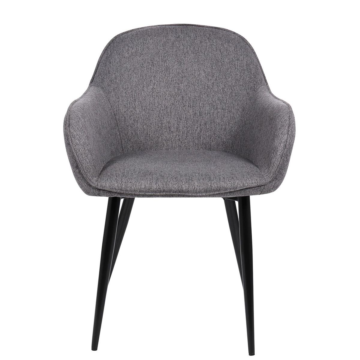 Silla de Confidente TAMARA, Diseño moderno y Sofisticado, en Tela color Negro