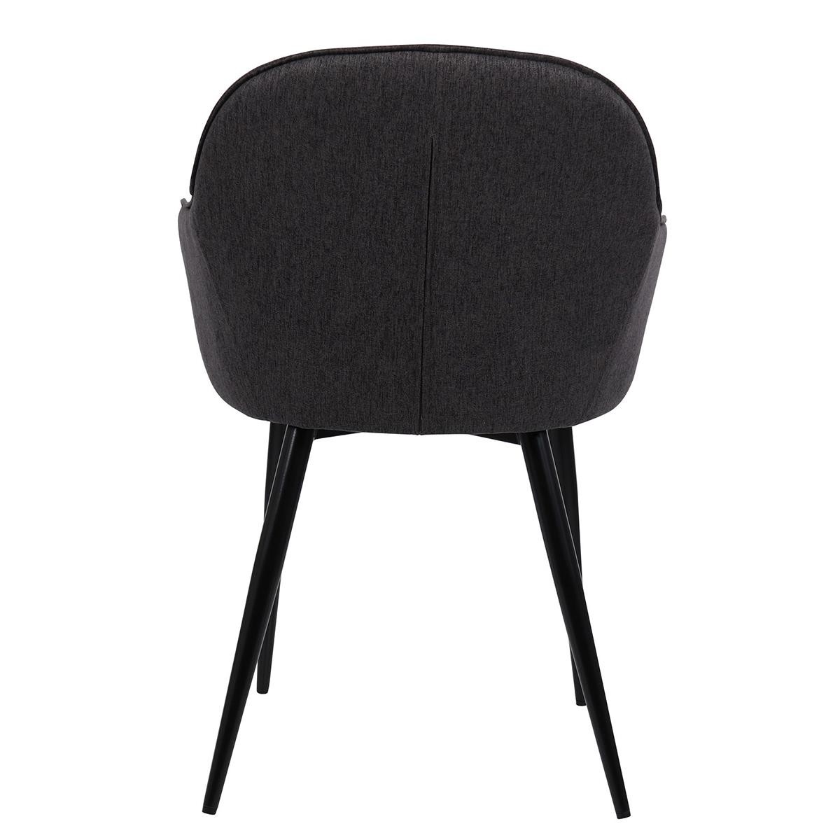 Silla de Confidente TAMARA, Diseño moderno y Sofisticado, en Tela color Negro