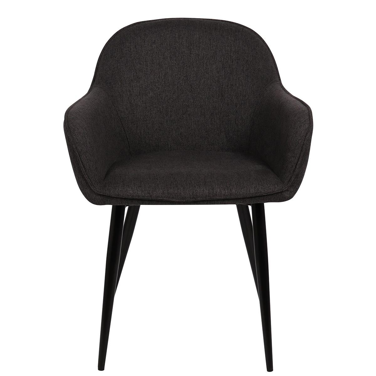 Silla de Confidente TAMARA, Diseño moderno y Sofisticado, en Tela color Negro