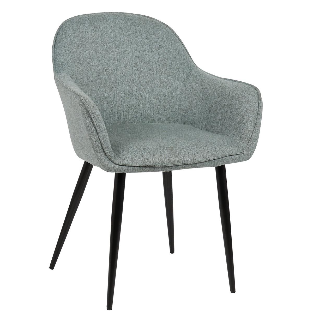 Silla de Confidente TAMARA, Diseño moderno y Sofisticado, en Tela color Negro