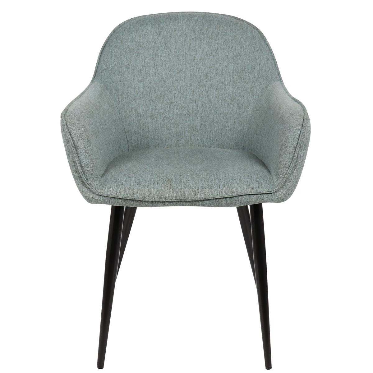 Silla de Confidente TAMARA, Diseño moderno y Sofisticado, en Tela color Negro