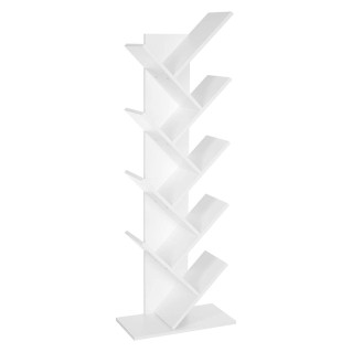 Librería MALIKA, Forma de Árbol, en Madera color Blanco 2