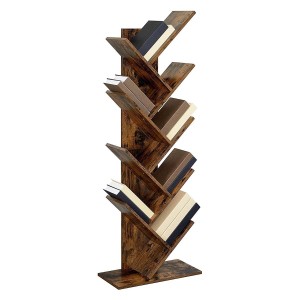 Librería MALIKA, Forma de Árbol, en Madera color Blanco