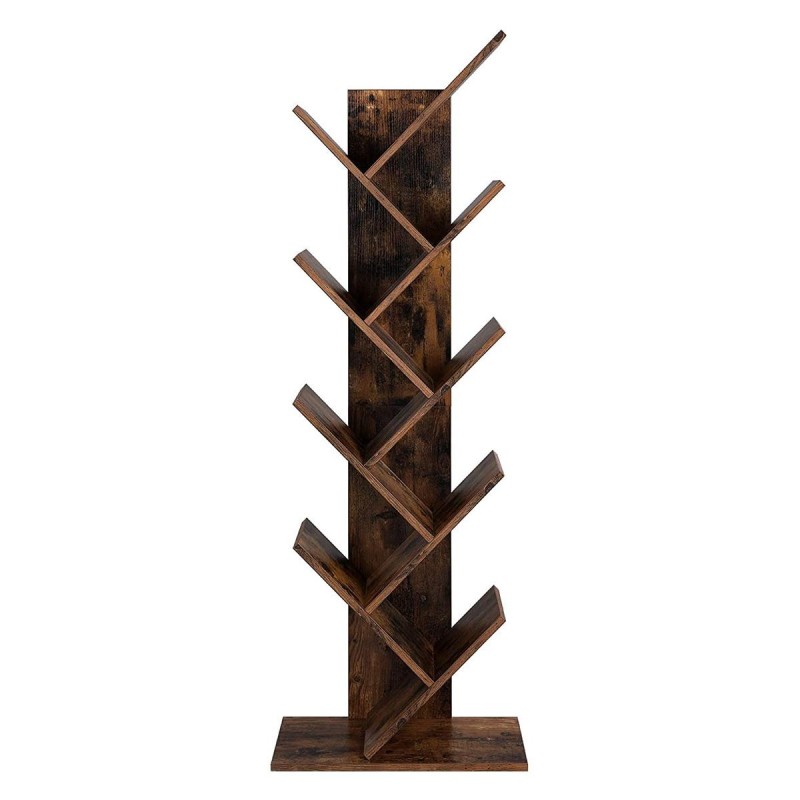 Librería MALIKA, Forma de Árbol, en Madera color Blanco