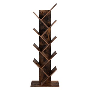 Librería MALIKA, Forma de Árbol, en Madera color Blanco
