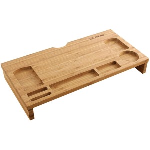 Soporte para Pantalla DALOA de Madera de Bambú color Negro