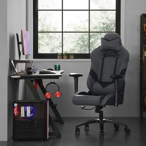 Silla Gaming SPYDER en Tela color Gris y Negro