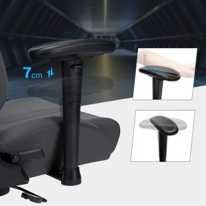 Silla Gaming SPYDER en Tela color Gris y Negro