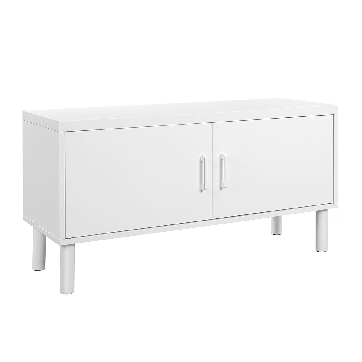 Armario MODERN, 100x35x38 cm, Diseño Moderno, en Metal y Madera, color Negro y Marrón Oscuro
