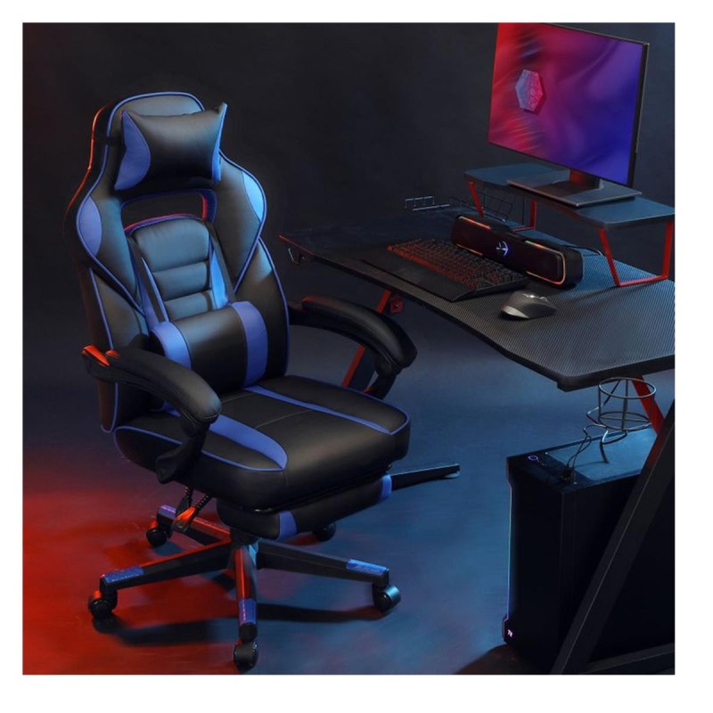 Silla Gaming ROBIN en Piel Negra y Roja