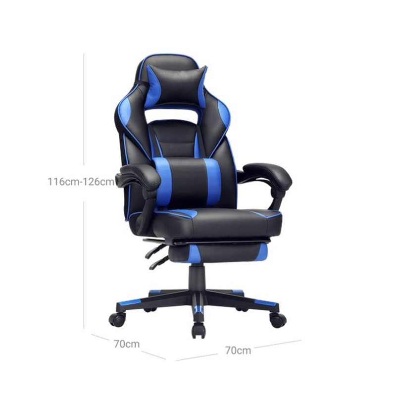 Silla Gaming ROBIN en Piel Negra y Roja