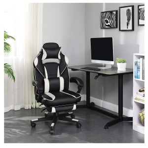 Silla Gaming ROBIN en Piel Negra y Roja