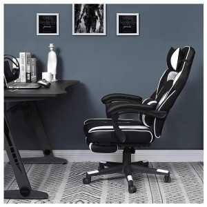 Silla Gaming ROBIN en Piel Negra y Roja