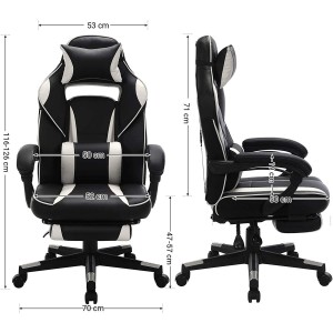 Silla Gaming ROBIN en Piel Negra y Roja