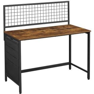 Mesa de Oficina RENEGADE, Estructura Metálica, Madera color Marrón Oscuro 2