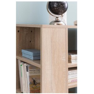 Armario Multiusos con ruedas DONDY, 60x35x75 cm, en Madera color Natural