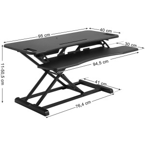 Soporte para Pantalla OAKLEY, en Metal y Madera, color Negro