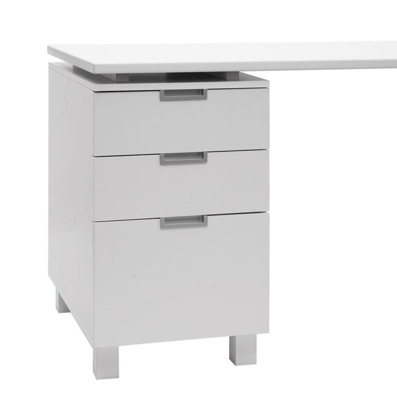 Mesa de Ordenador MUNICH, con Cajones, en Madera color Negro