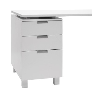 Mesa de Ordenador MUNICH, con Cajones, en Madera color Negro