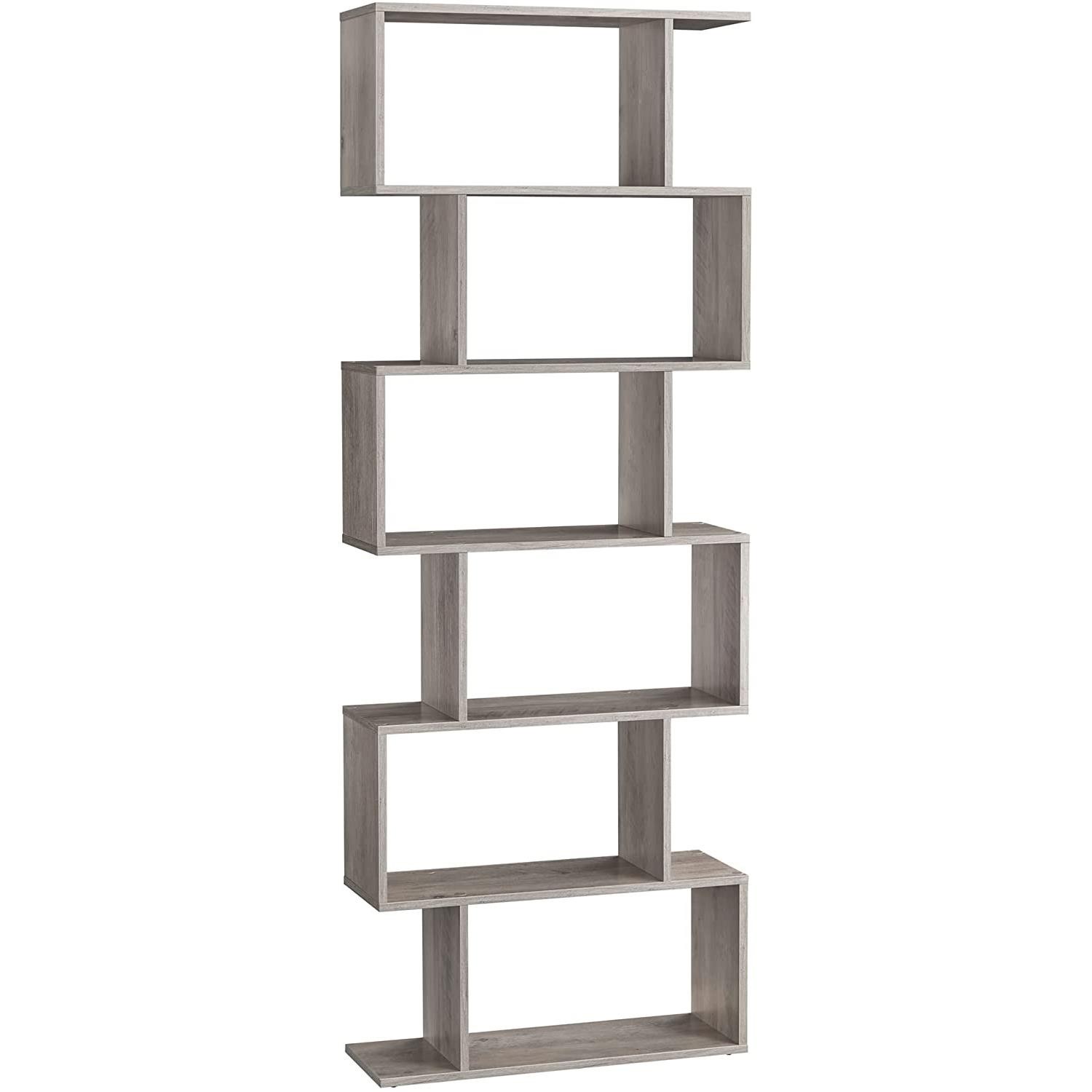 Estantería KISTA, 70x24x190 cm, Diseño Moderno, en Madera color Blanco