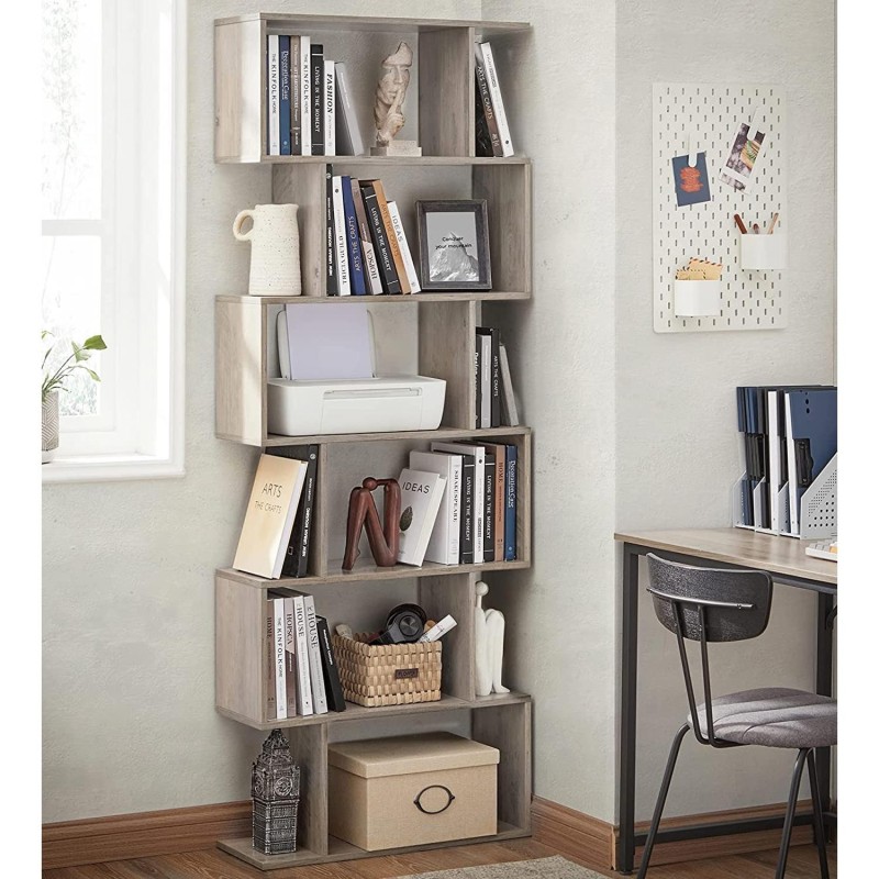 Estantería KISTA, Diseño Moderno, en Madera color Blanco