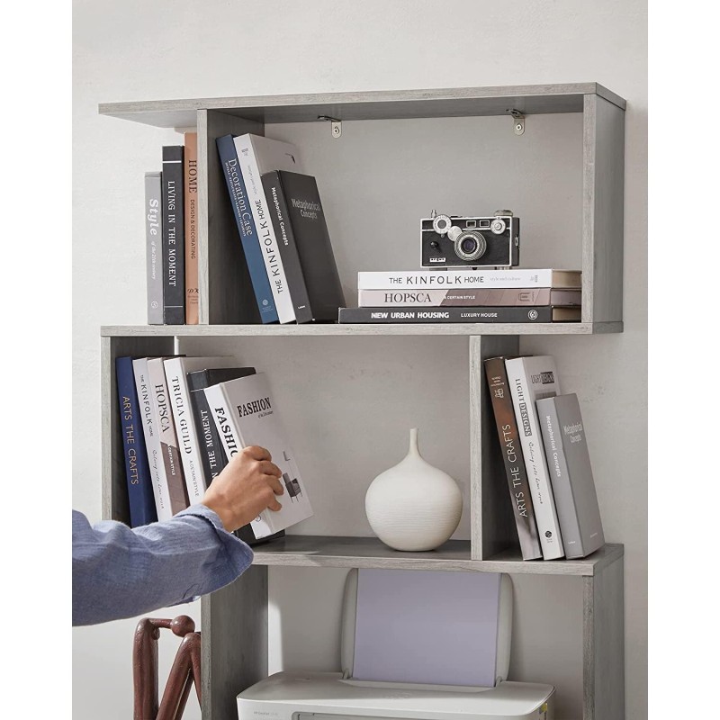 Estantería KISTA, Diseño Moderno, en Madera color Blanco
