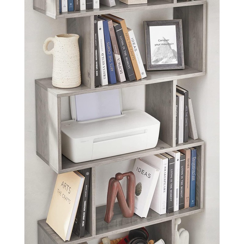 Estantería KISTA, Diseño Moderno, en Madera color Blanco