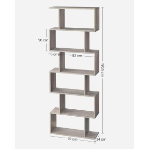 Estantería KISTA, Diseño Moderno, en Madera color Blanco
