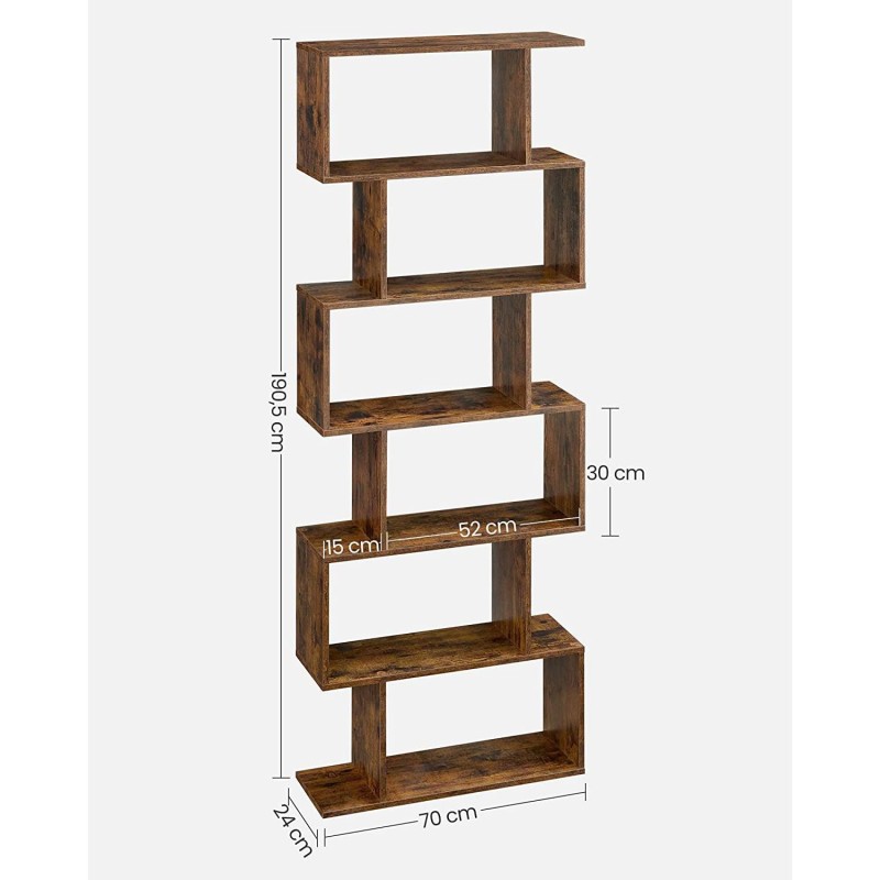 Estantería KISTA, Diseño Moderno, en Madera color Blanco