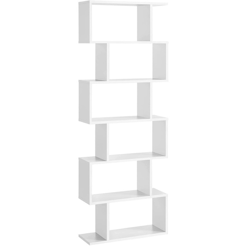 Estantería KISTA, Diseño Moderno, en Madera color Blanco