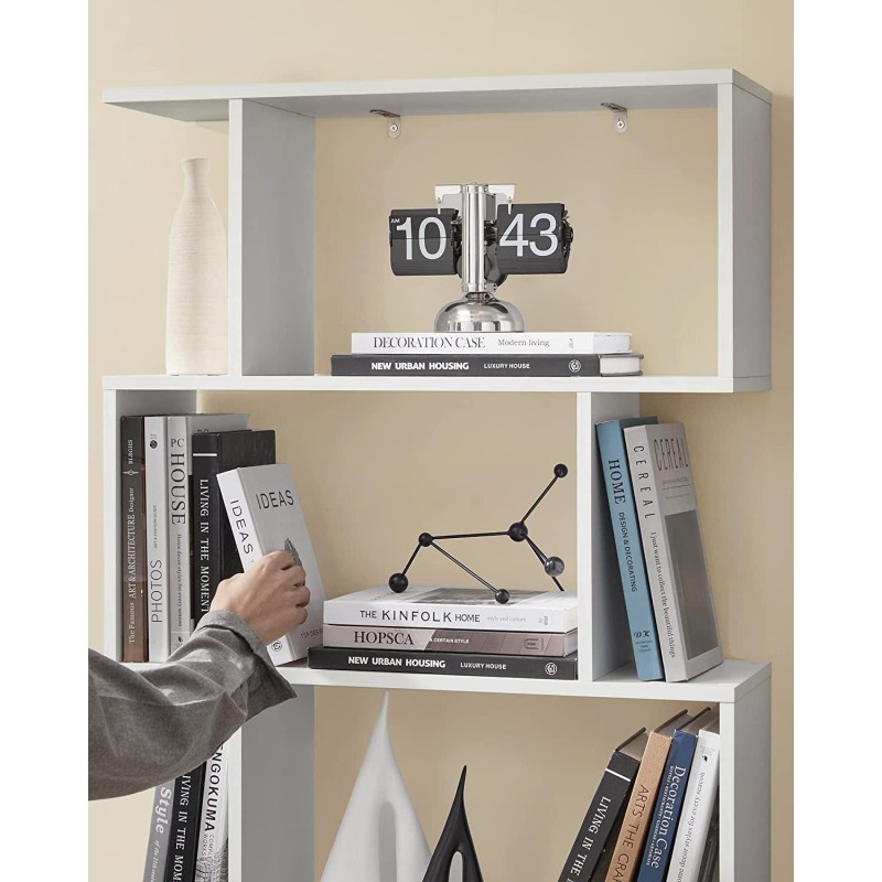 Estantería KISTA, Diseño Moderno, en Madera color Blanco