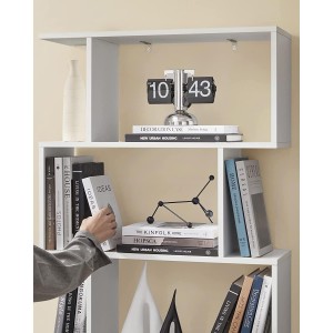 Estantería KISTA, Diseño Moderno, en Madera color Blanco