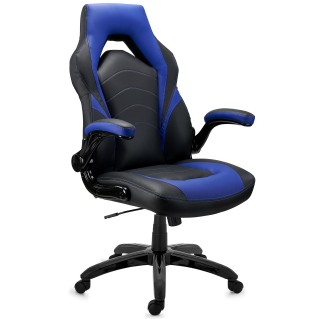 Silla Gaming NITRO en Piel color Negro y Azul