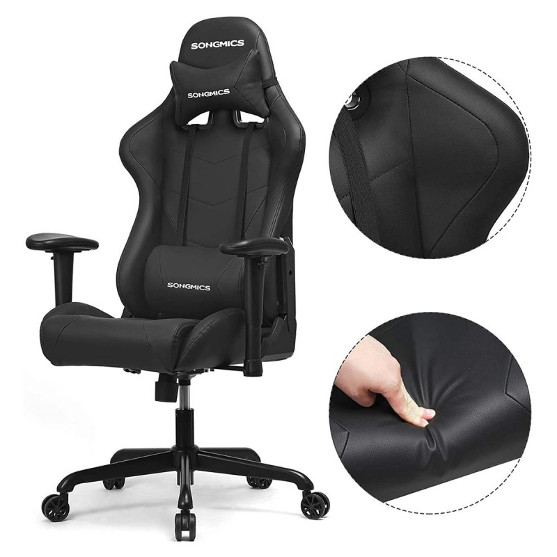 Silla Gaming KENDAL en Piel color Negro