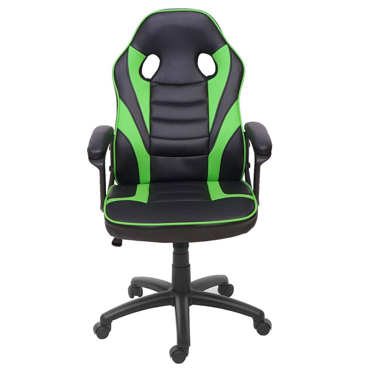 Silla Gaming DRIFT, Diseño Deportivo, Grueso Acolchado, en Piel Negra