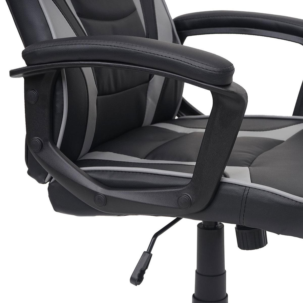 Silla Gaming DRIFT, Diseño Deportivo, Grueso Acolchado, en Piel Negra