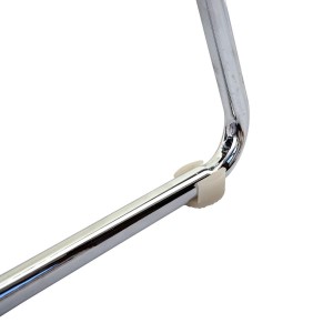 Silla de Confidente DAYTONA, Patas Metálicas, en Piel Verde