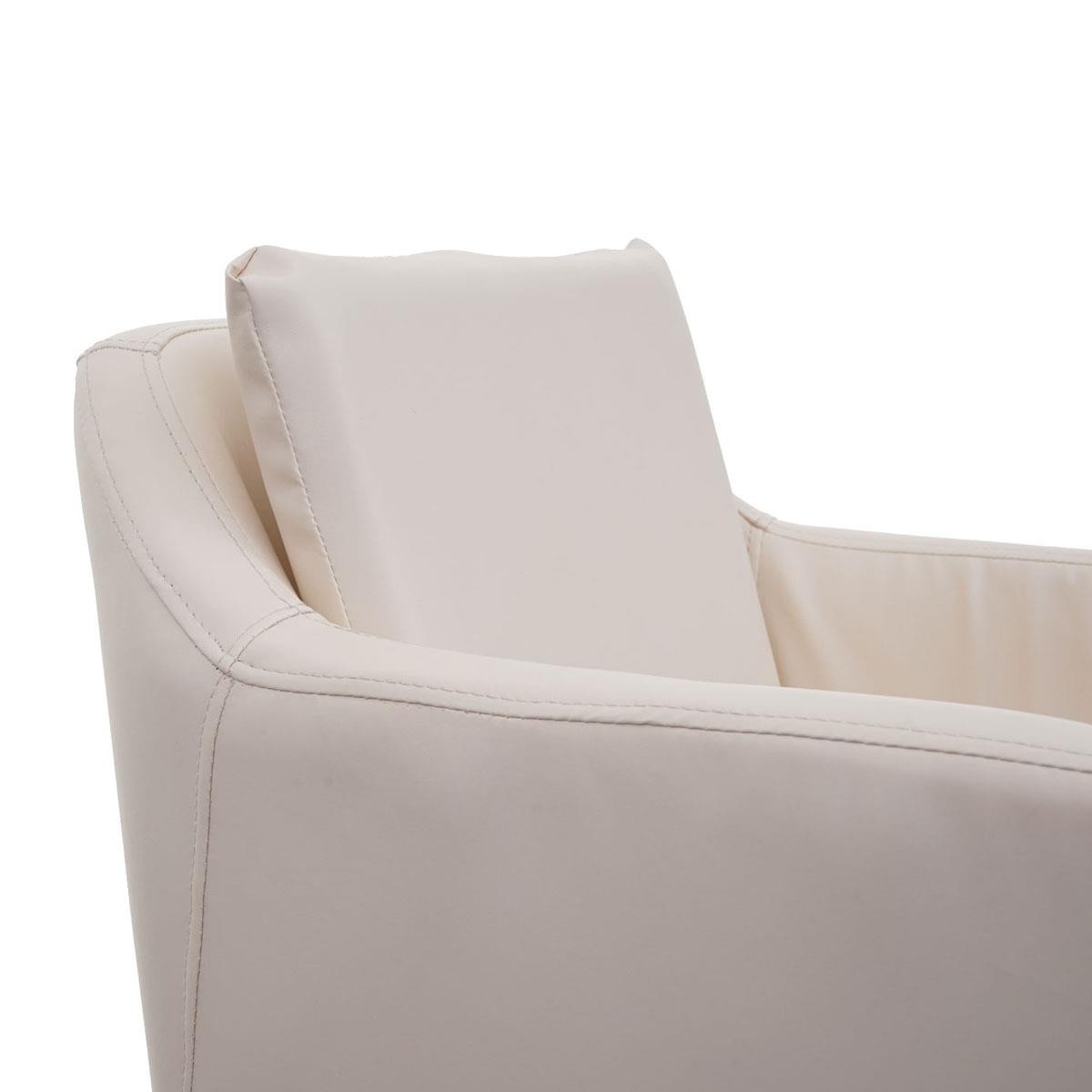 Taburete KESIA, Diseño Moderno y Sofisticado, Gran Acolchado en Piel color Negro