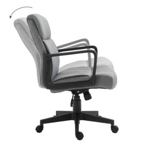 Silla de Oficina KLARNA, Tapizada en Tela color Gris